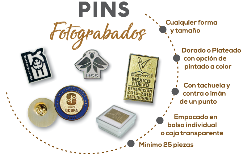 service pins-grabados